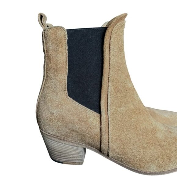 IRO Suede Chelsea Ankle Boot EU 36 Beige Suede - Picture 3 of 13